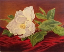 Painting of a peony