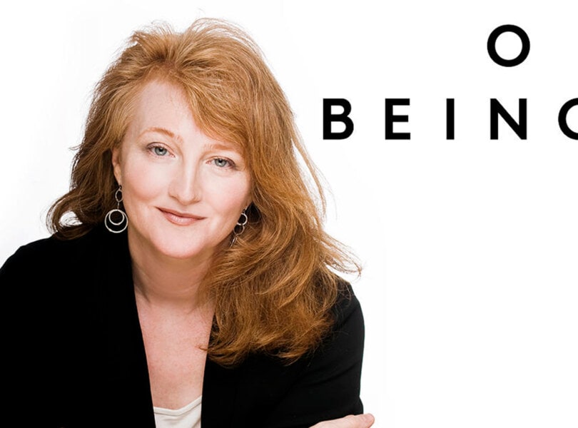 Image of Krista Tippett with the words "On Being"